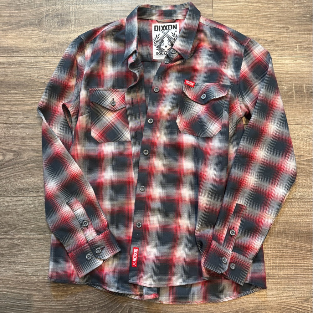 Dixxon Red and Black Plaid Shirt